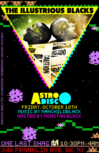 astro disco flier